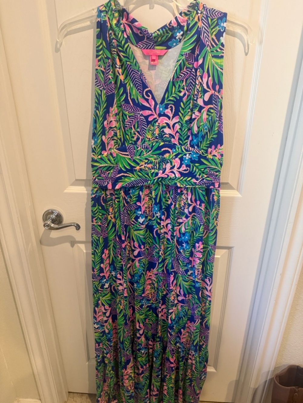 Lily Pulitzer Pearce Maxi Dress - Borealis Blue XL - Picture 7 of 9